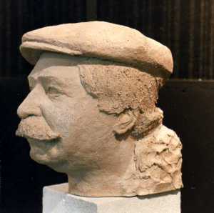 portrait terre cuite